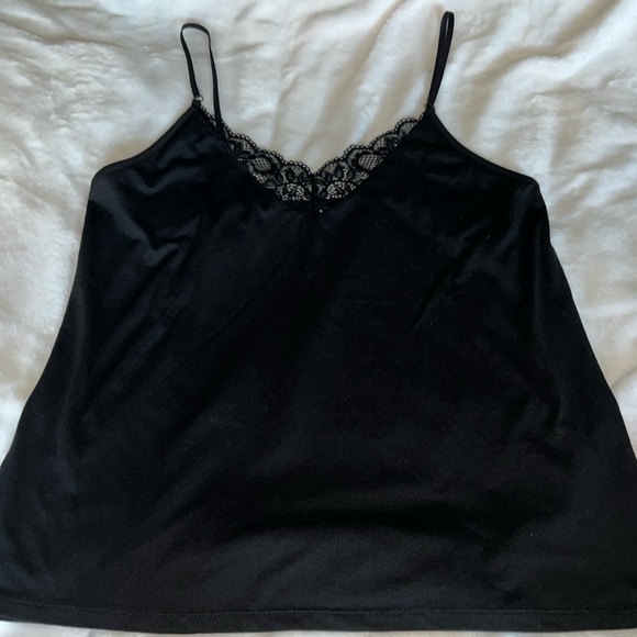 Flora Nikrooz Tops - Black Spaghetti Strap/Cami